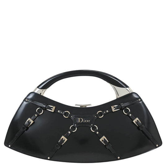 Christian Dior Black Bondage Handbag