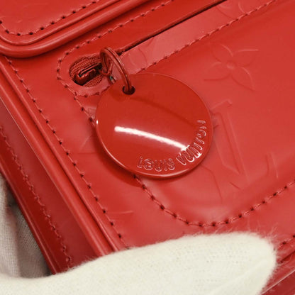 Louis Vuitton Red Monogram Glace Op Art Pouch Handbag M92817