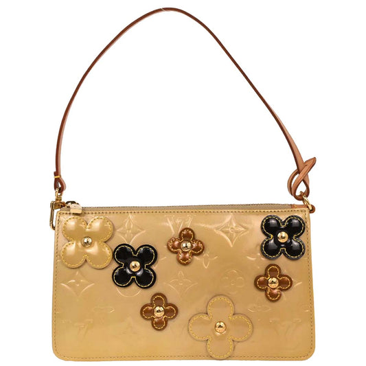 Louis Vuitton Beige Vernis Flower Lexington Handbag M92246