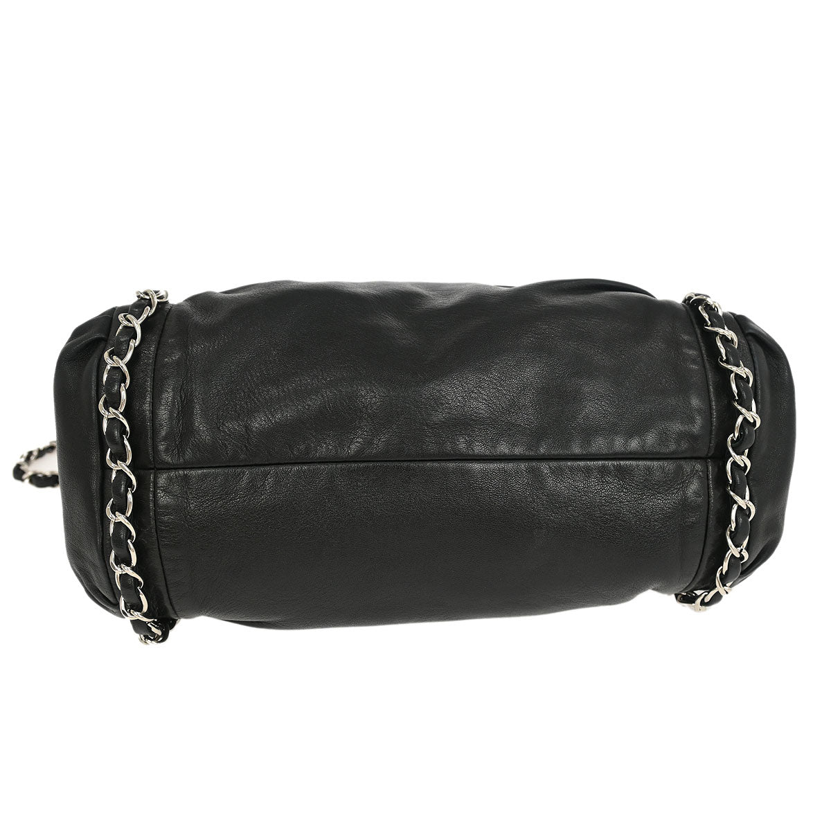 Chanel 2009-2010 Black Calfskin Sharpei Hobo 2way Shoulder Bag
