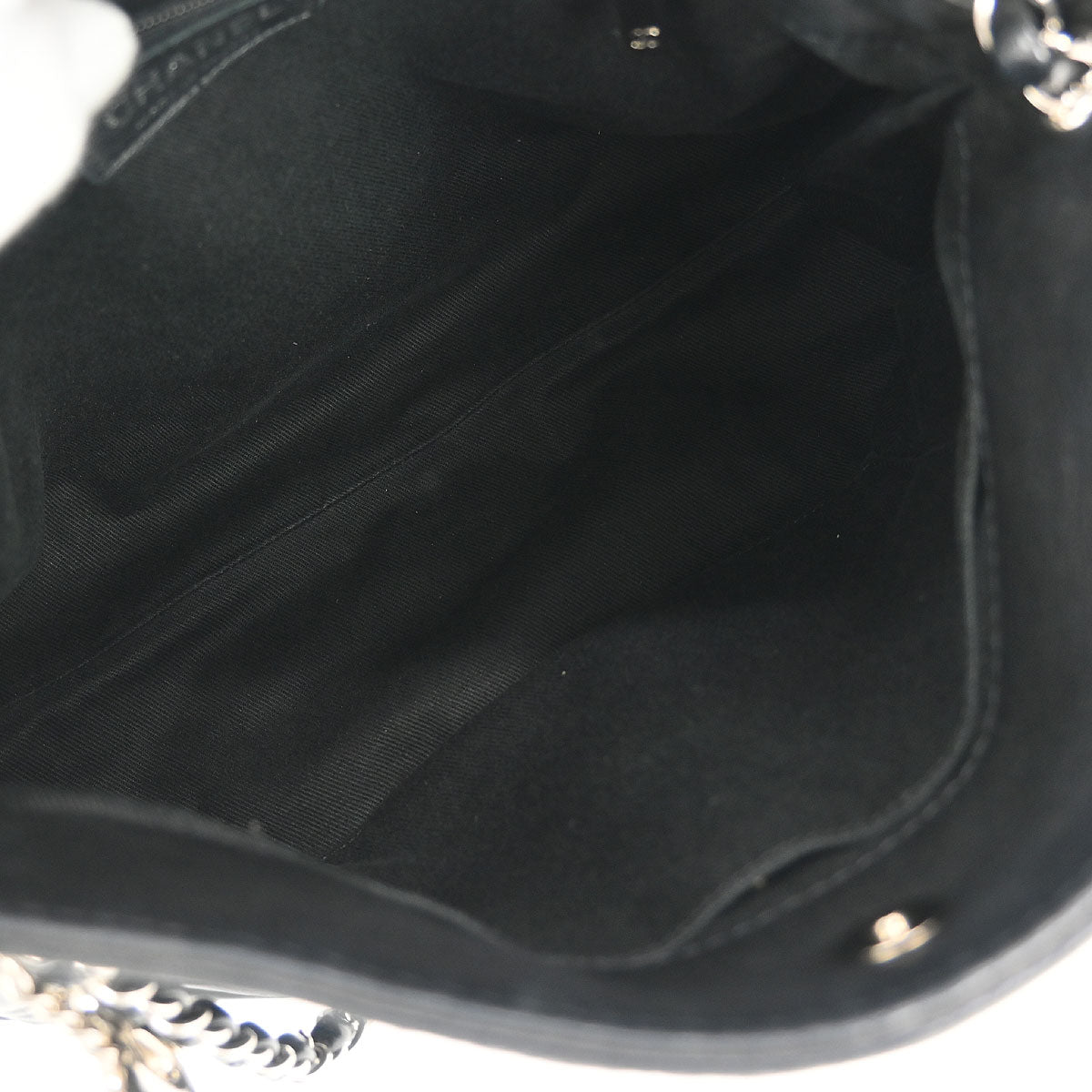 Chanel 2009-2010 Black Calfskin Sharpei Hobo 2way Shoulder Bag
