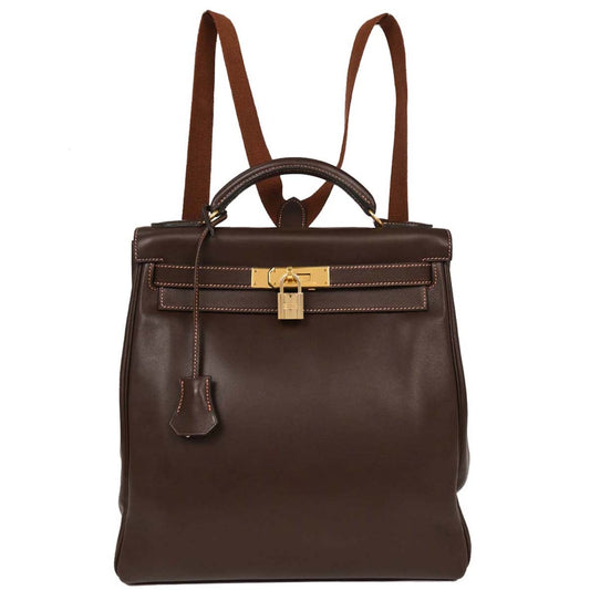 Hermes Havane Gulliver Kelly A Dos GM Backpack
