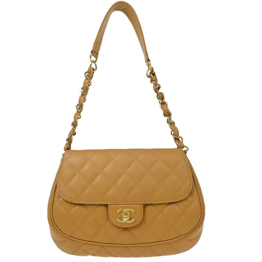 Chanel 2003-2004 Beige Calfskin Handbag