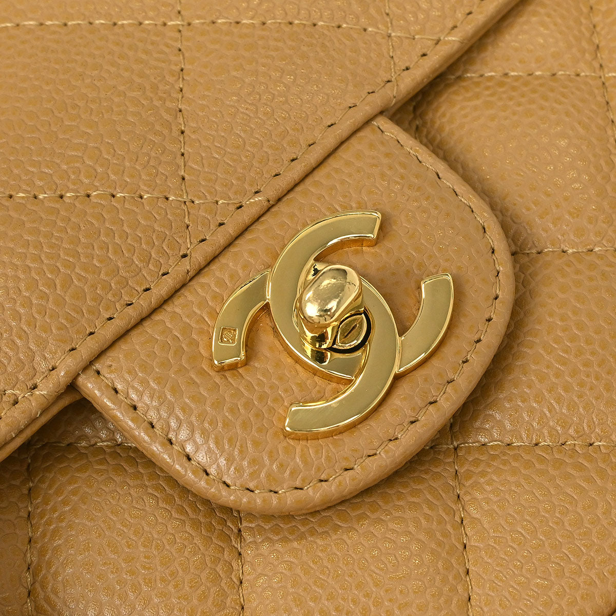 Chanel 2003-2004 Beige Calfskin Handbag