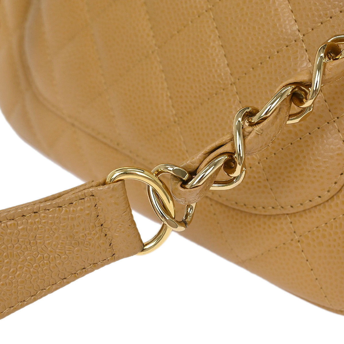 Chanel 2003-2004 Beige Calfskin Handbag