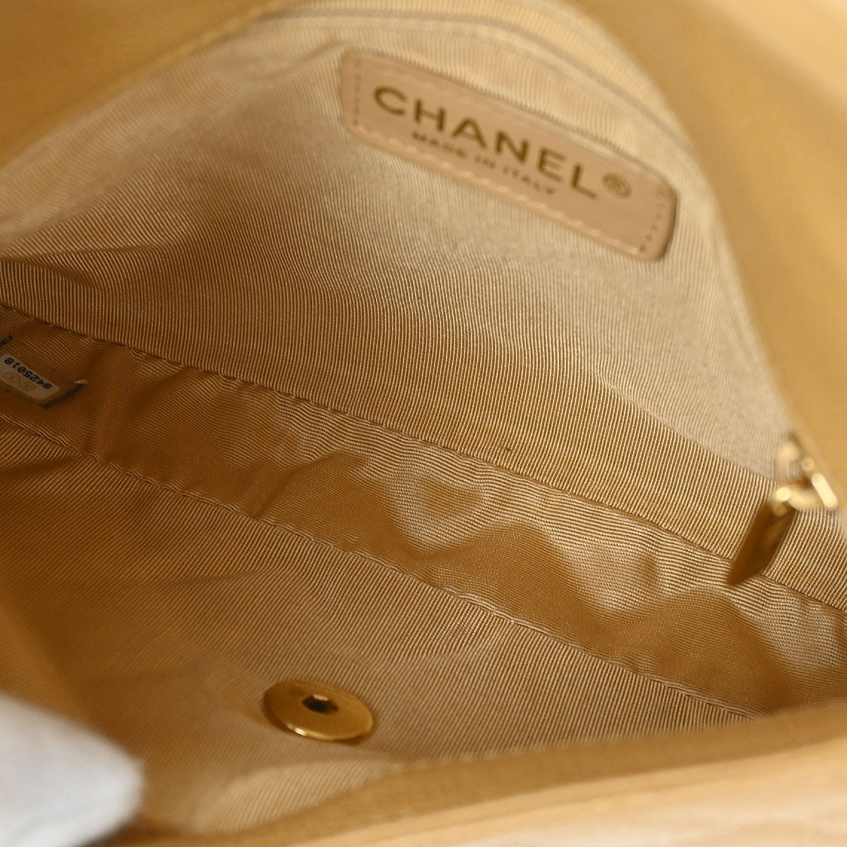 Chanel 2003-2004 Beige Calfskin Handbag