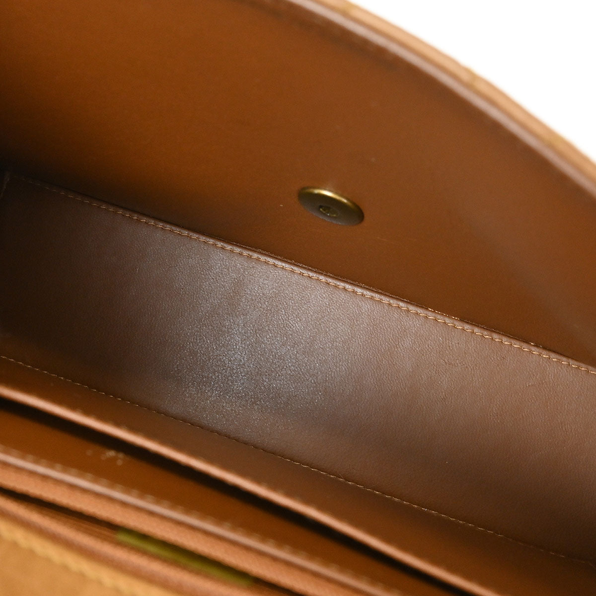 Chanel 1997-1999 Brown Calfskin Medium Single Flap Shoulder Bag