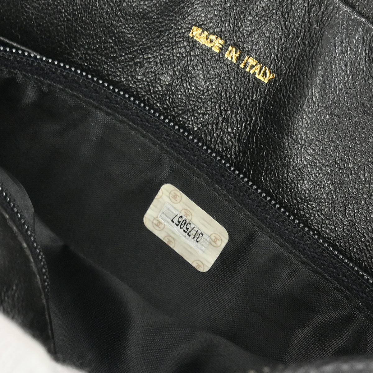 Chanel 1994-1996 Black Caviar Triple CC Camera Bag Small