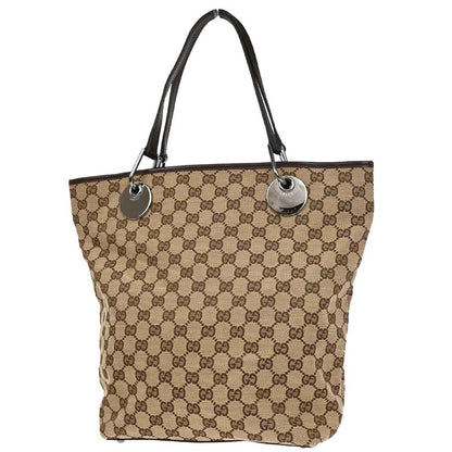 Gucci Brown Beige GG Tote Bag