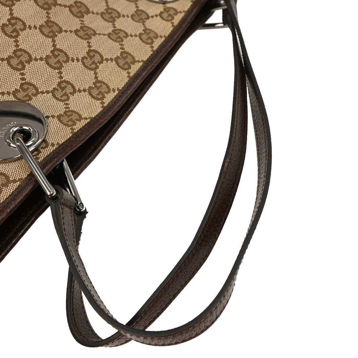 Gucci Brown Beige GG Tote Bag