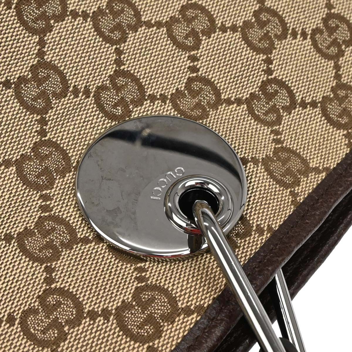 Gucci Brown Beige GG Tote Bag