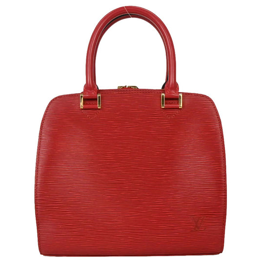 Louis Vuitton Red Epi Pont Neuf Handbag M52057