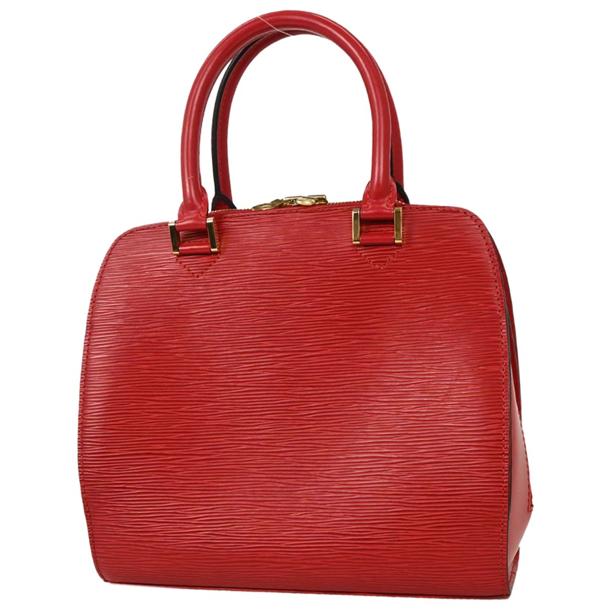 Louis Vuitton Red Epi Pont Neuf Handbag M52057