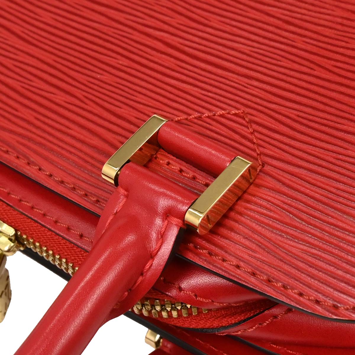 Louis Vuitton Red Epi Pont Neuf Handbag M52057