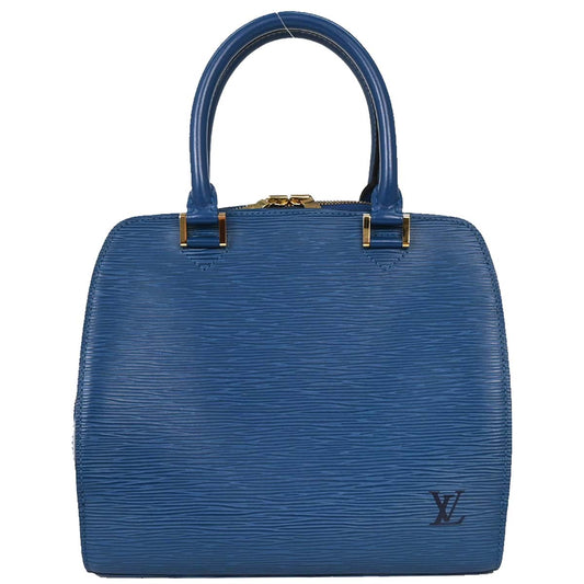Louis Vuitton Blue Epi Pont Neuf Handbag M52055