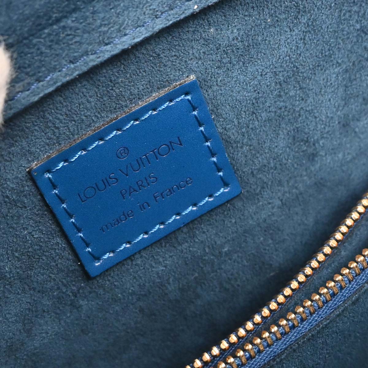 Louis Vuitton Blue Epi Pont Neuf Handbag M52055