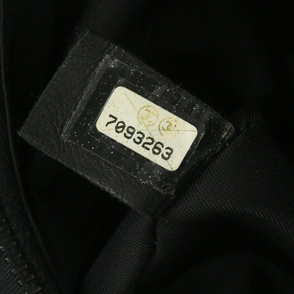 Chanel 2001-2003 Black Jacquard Nylon Travel Line Vanity Handbag