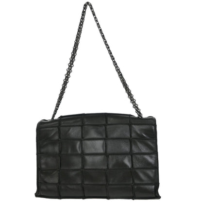 Chanel 1997-1999 Black Calfskin Choco Bar Mademoiselle Lock Handbag
