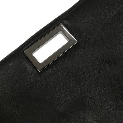 Chanel 1997-1999 Black Calfskin Choco Bar Mademoiselle Lock Handbag