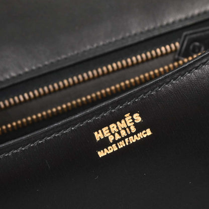 Hermes Black Box Calf Constance 23 Shoulder Bag