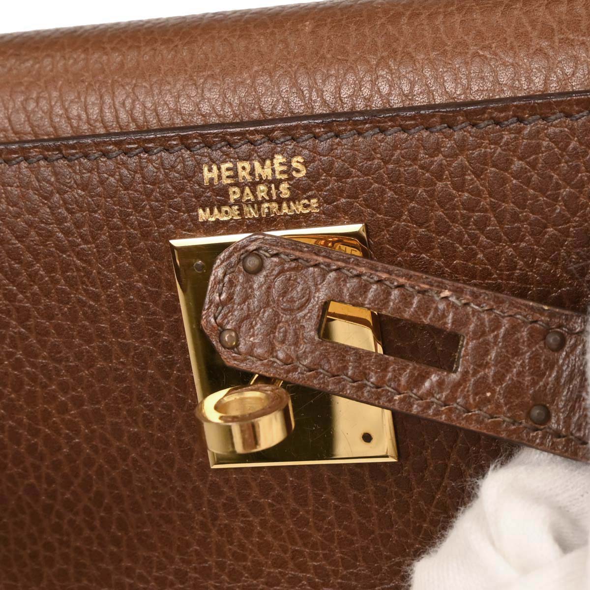 Hermes Marron Fonce Ardennes Kelly A Dos GM Backpack