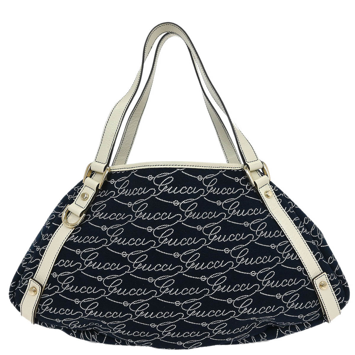 Gucci Navy Abbey Tote Handbag