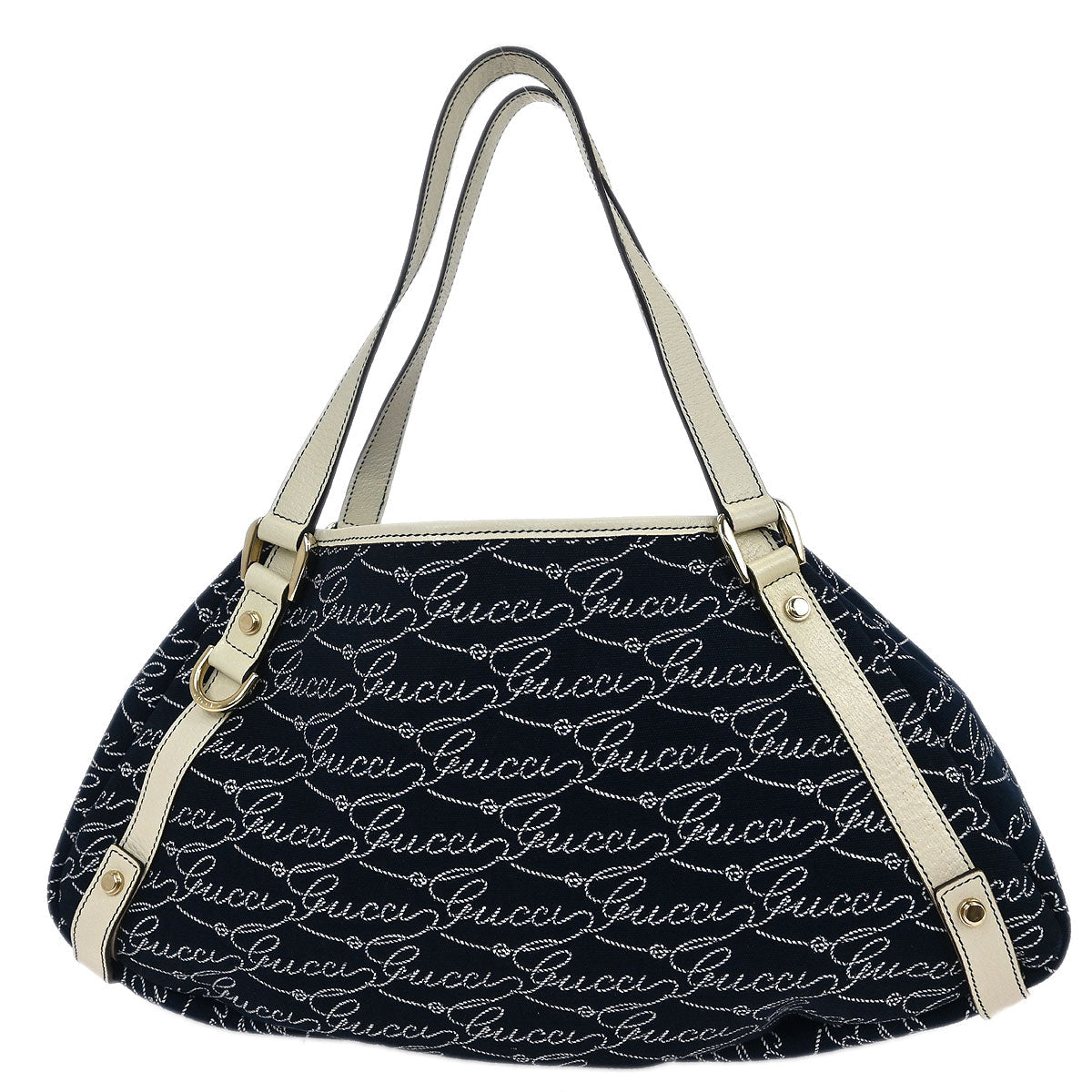 Gucci Navy Abbey Tote Handbag