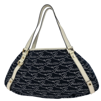 Gucci Navy Abbey Tote Handbag