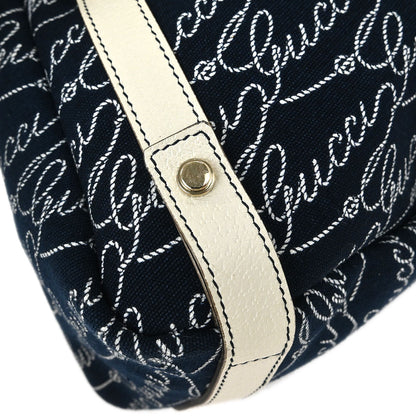 Gucci Navy Abbey Tote Handbag