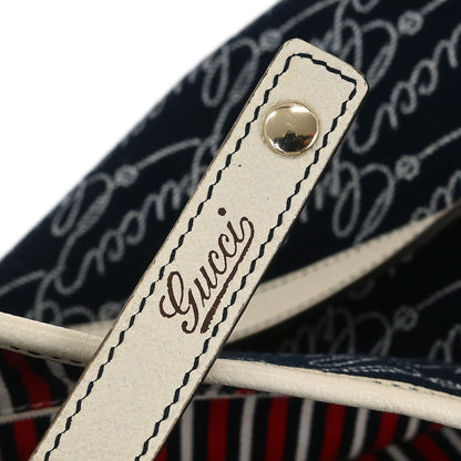 Gucci Navy Abbey Tote Handbag