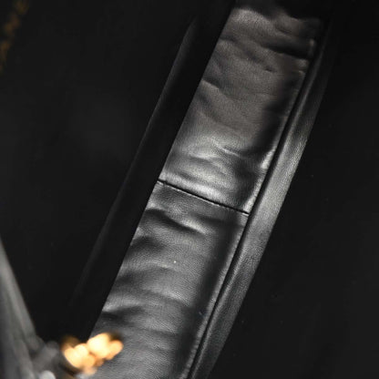 Chanel 1994-1996 Black Caviar Shoulder Tote Bag