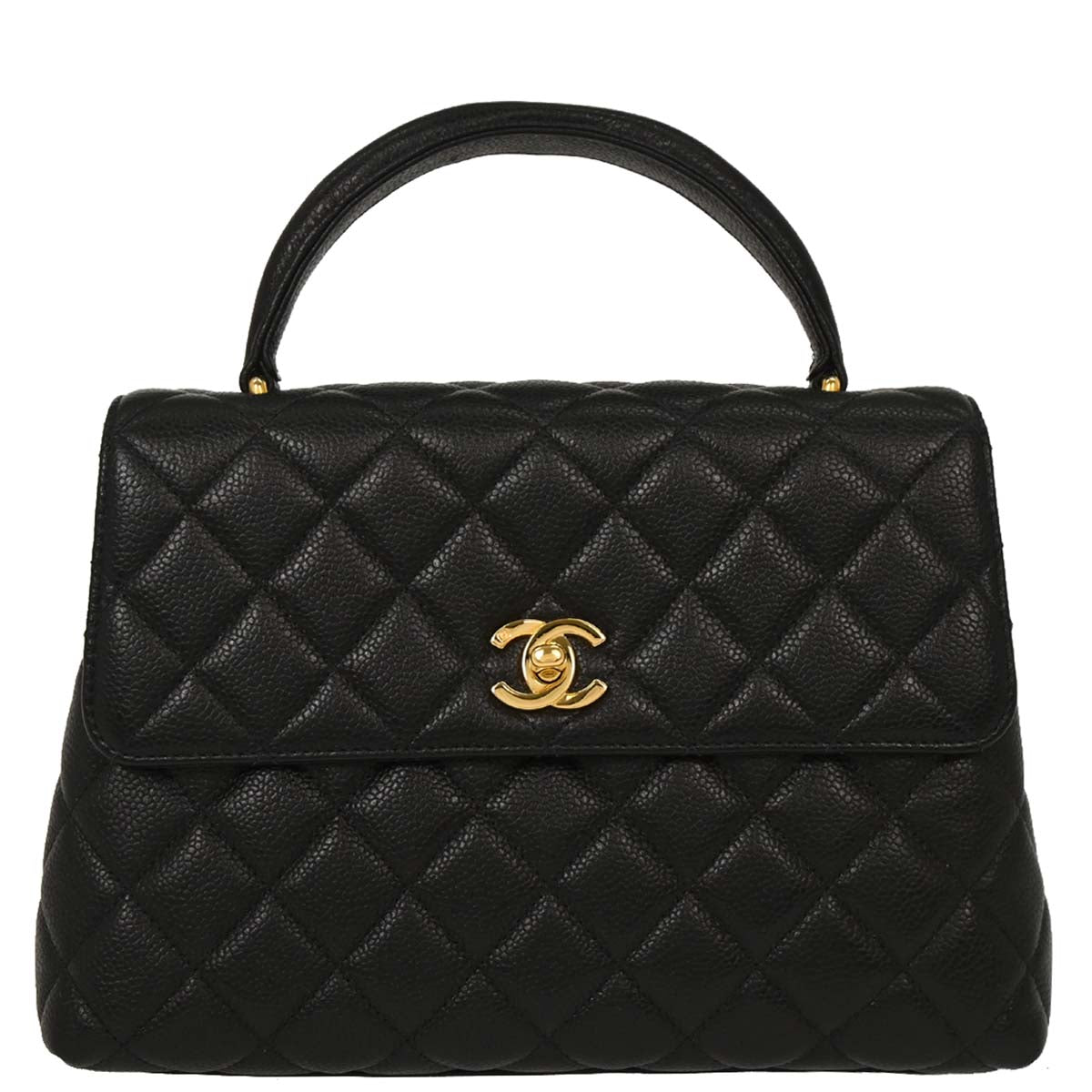 Chanel Black Caviar Kelly Handbag