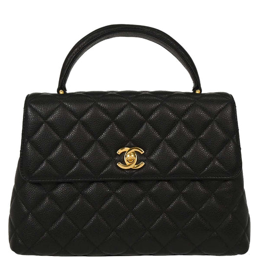 Chanel Black Caviar Kelly Handbag