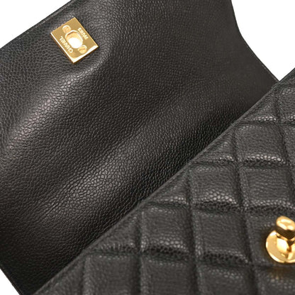 Chanel Black Caviar Kelly Handbag