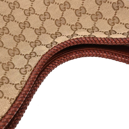 Gucci Beige Canvas GG Marrakech Hobo Shoulder Bag
