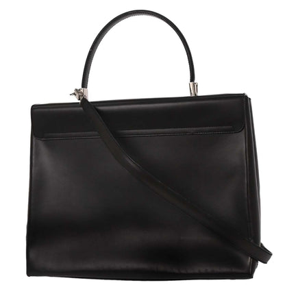 Salvatore Ferragamo Black Gancini 2way Shoulder Handbag
