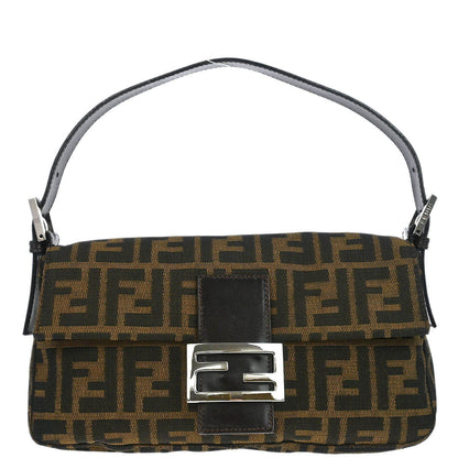 Fendi Brown Zucca Baguette Handbag