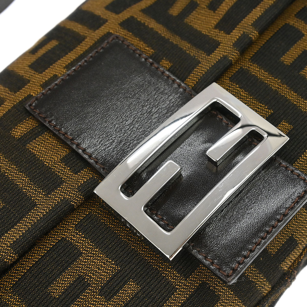 Fendi Brown Zucca Baguette Handbag