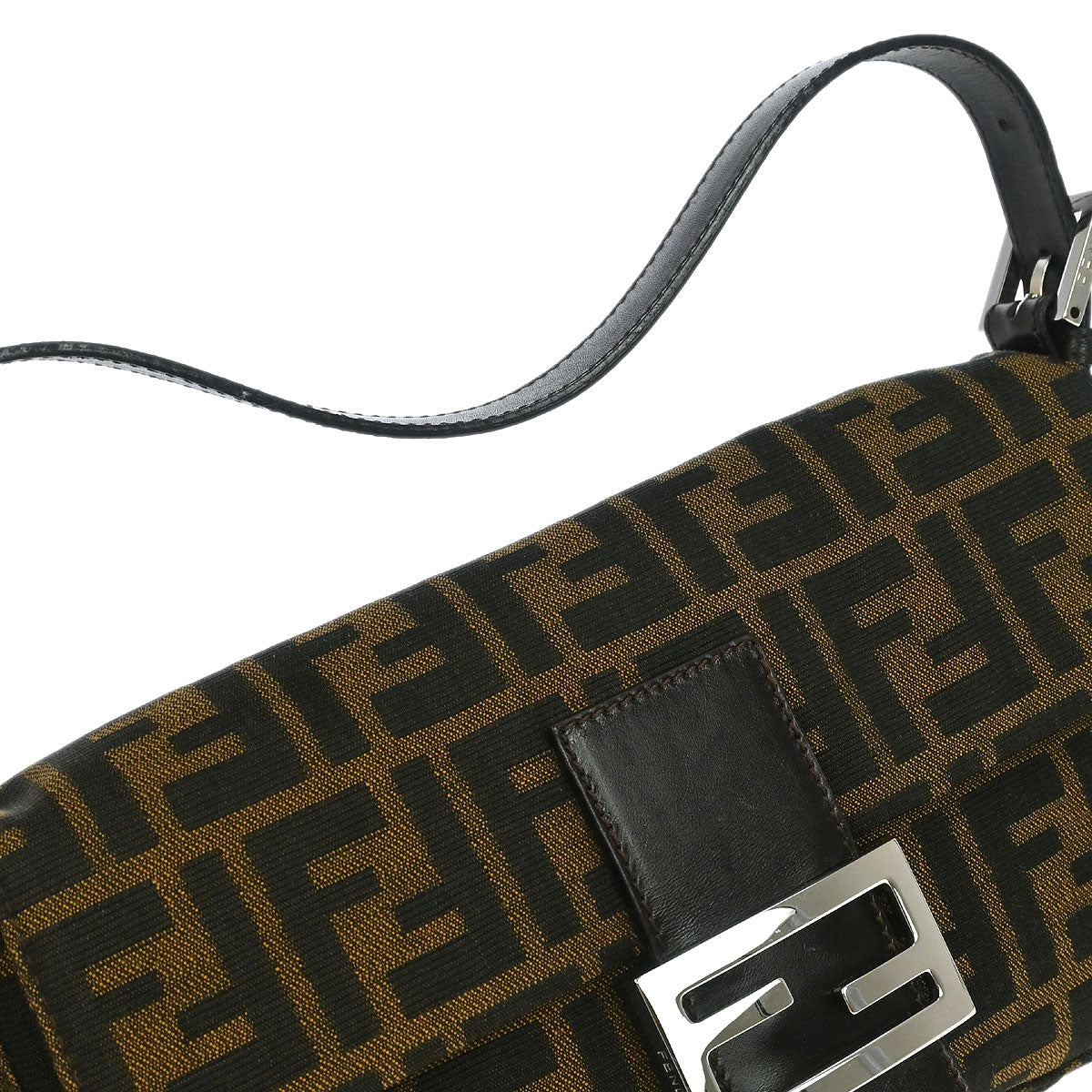 Fendi Brown Zucca Baguette Handbag