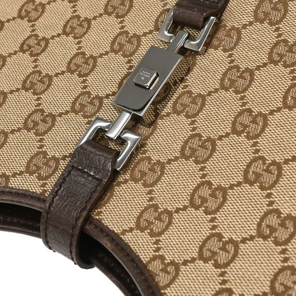 Gucci Brown Beige GG Jackie Handbag
