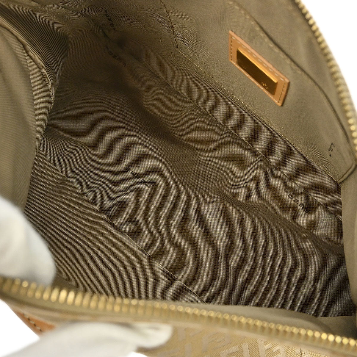 Fendi Gold Zucchino Handbag