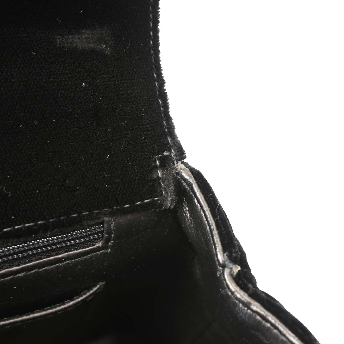 Chanel Black Velvet Mademoiselle Chain Handbag