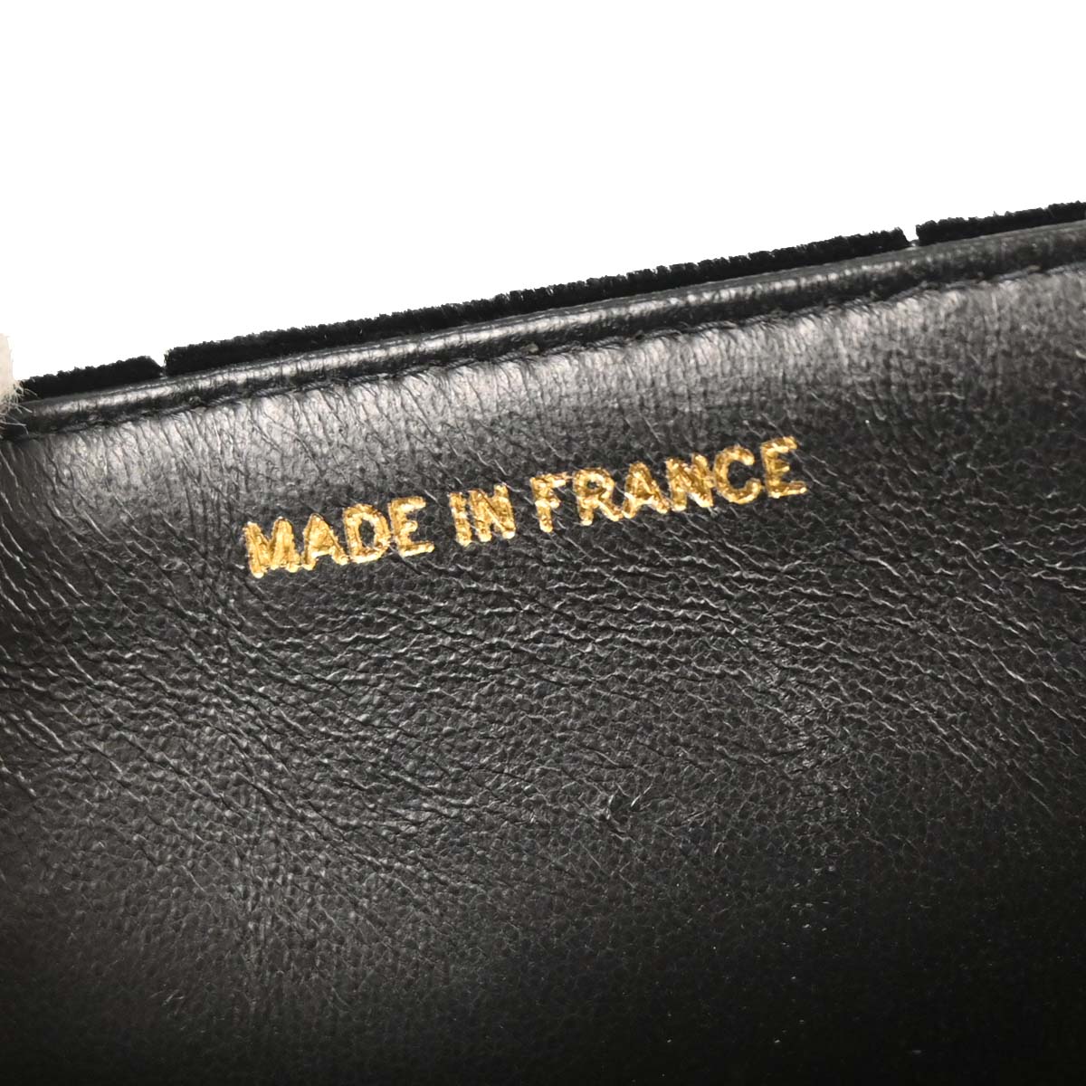 Chanel Black Velvet Mademoiselle Chain Handbag