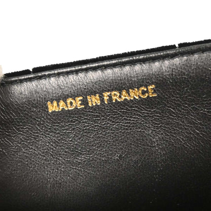 Chanel Black Velvet Mademoiselle Chain Handbag