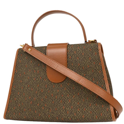 Yves Saint Laurent Khaki Brown 2way Shoulder Handbag