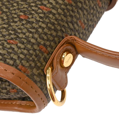 Yves Saint Laurent Khaki Brown 2way Shoulder Handbag