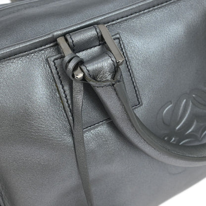 Loewe Silver Lambskin Amazona 28 Handbag