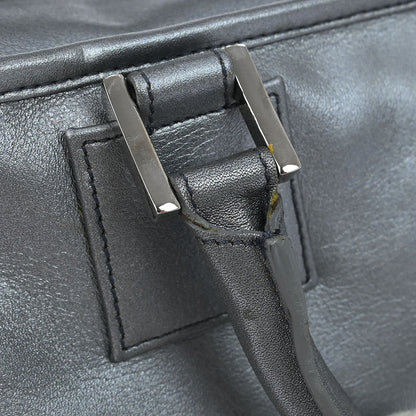 Loewe Silver Lambskin Amazona 28 Handbag
