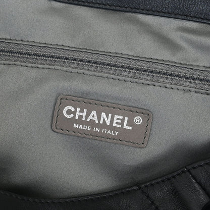 Chanel Black Calfskin Modern Chain Tote Bag