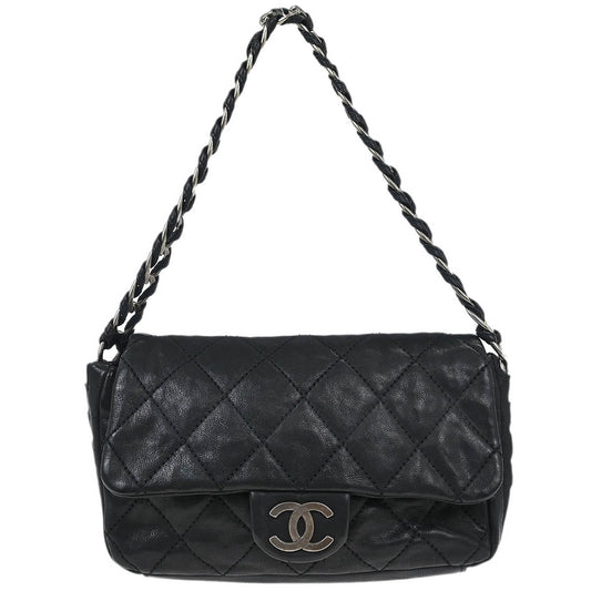Chanel Black Calfskin Wild Stitch Handbag